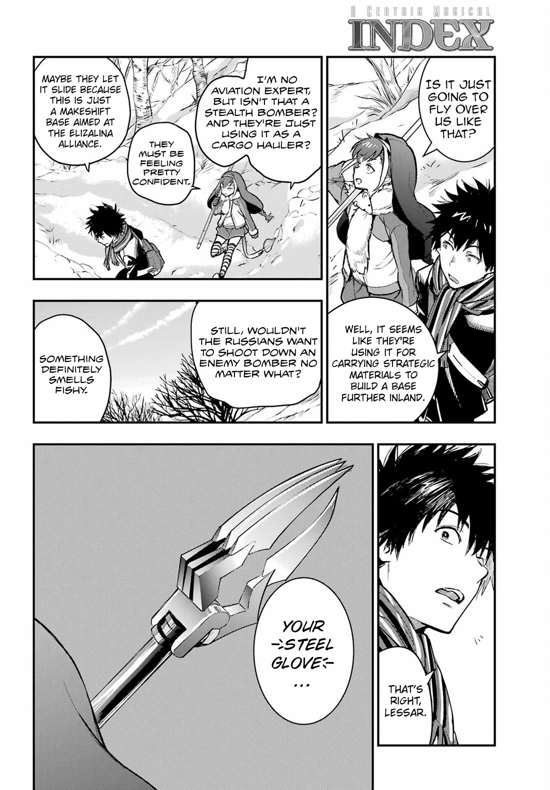 To Aru Majutsu no Kinsho Mokuroku Chapter 214 page 4 - Chapter 214: Infiltrating The Forward Operating Base