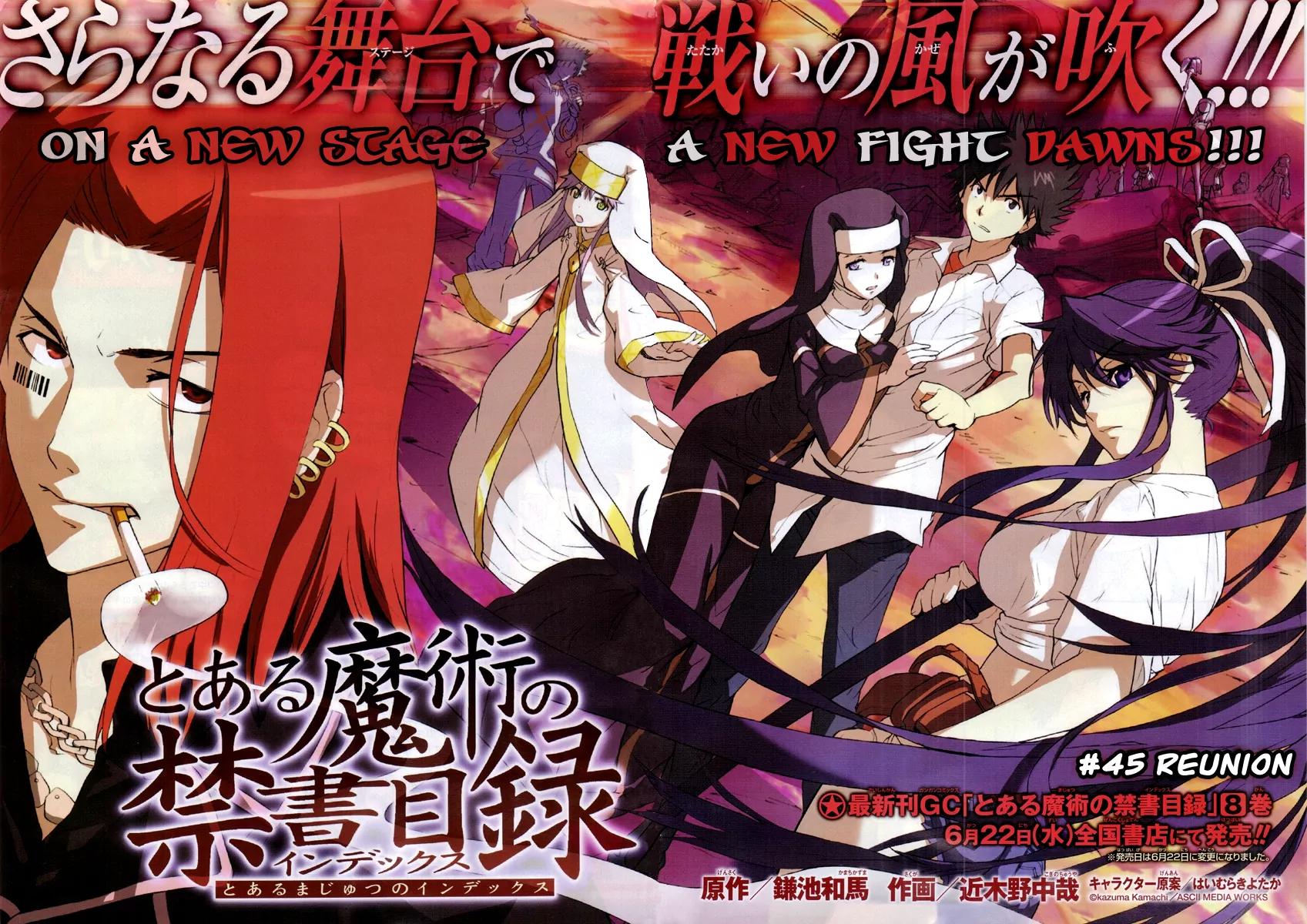 To Aru Majutsu no Kinsho Mokuroku Chapter 45 page 2 - Chapter 45: Reunion