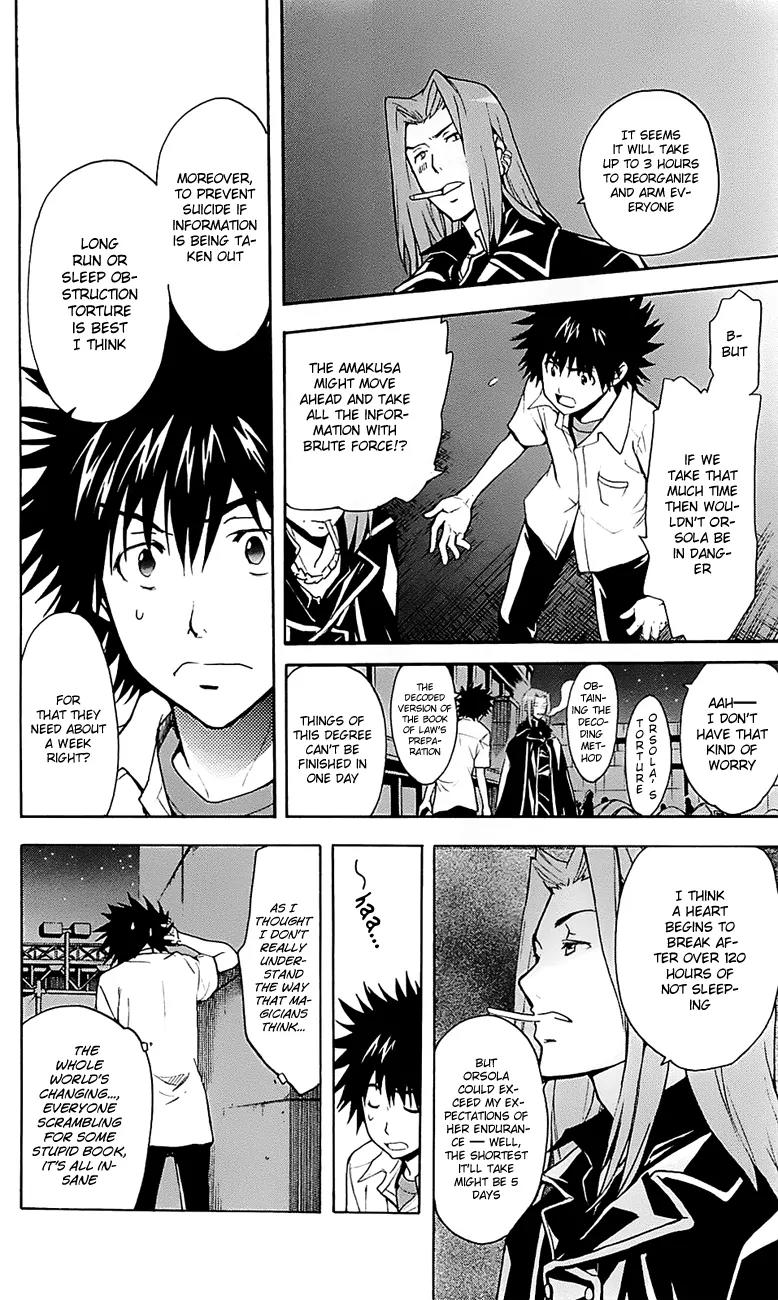 To Aru Majutsu no Kinsho Mokuroku Chapter 48 page 22 - Chapter 48: Miniaturized Pilgrimage