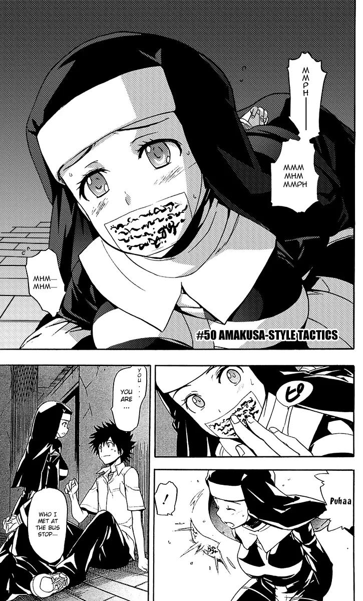 To Aru Majutsu no Kinsho Mokuroku Chapter 50 page 1 - Chapter 50: Amakusa-Style Tactics