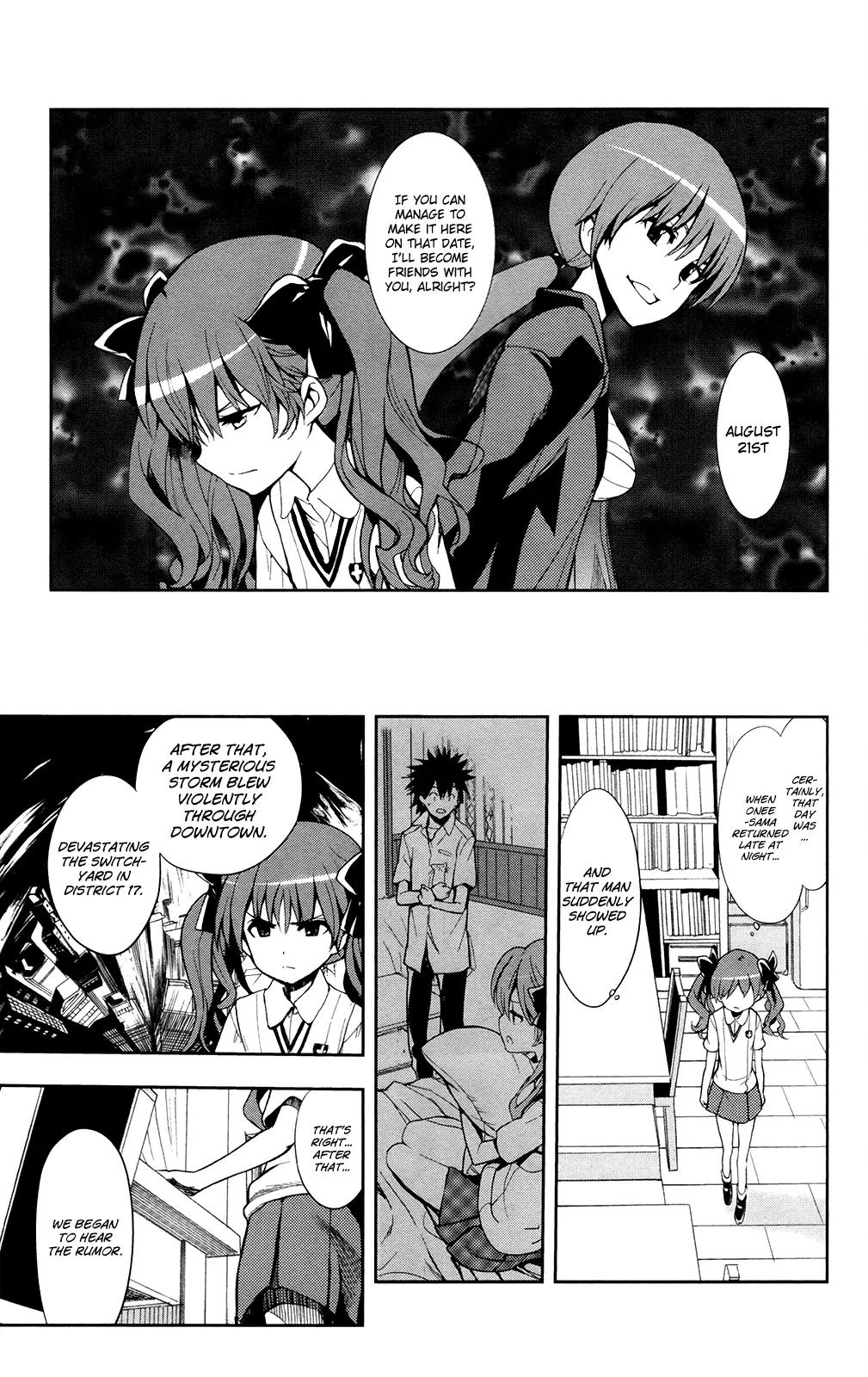 To Aru Majutsu no Kinsho Mokuroku Chapter 61 page 15 - Chapter 61: August 21st