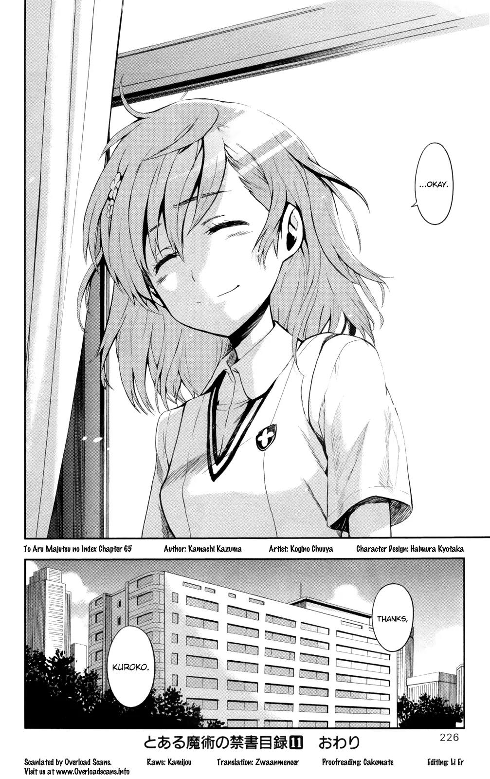 To Aru Majutsu no Kinsho Mokuroku Chapter 65 page 16 - Chapter 65: Promise (Part 2)