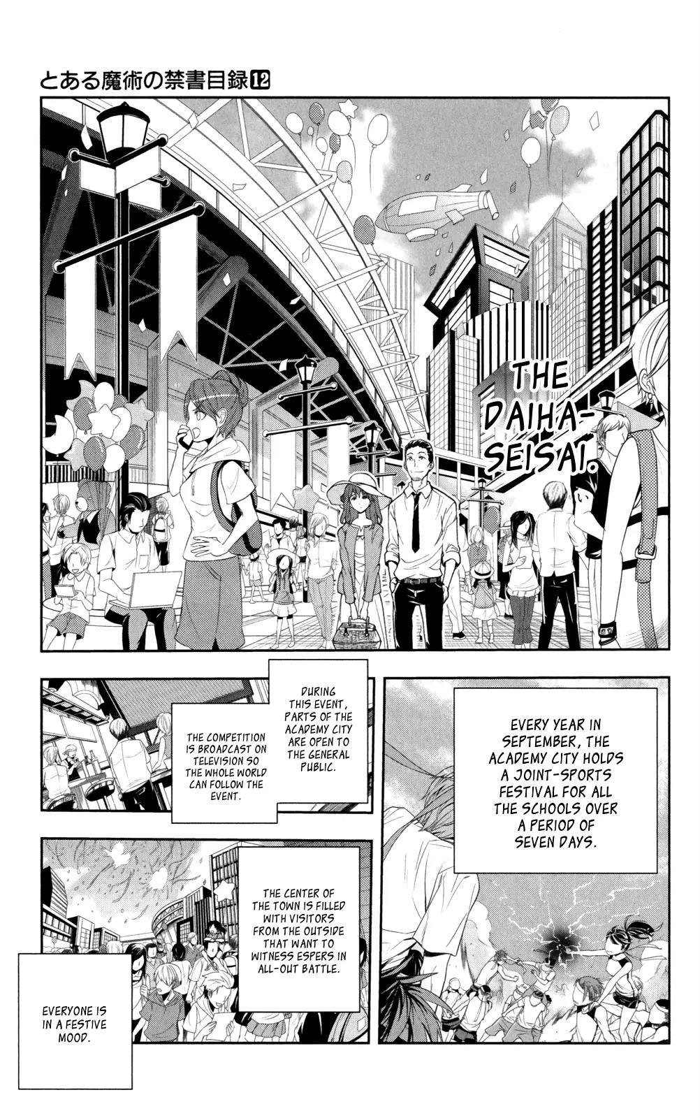 To Aru Majutsu no Kinsho Mokuroku Chapter 66 page 8 - Chapter 66: Daihaseisai ● Opening