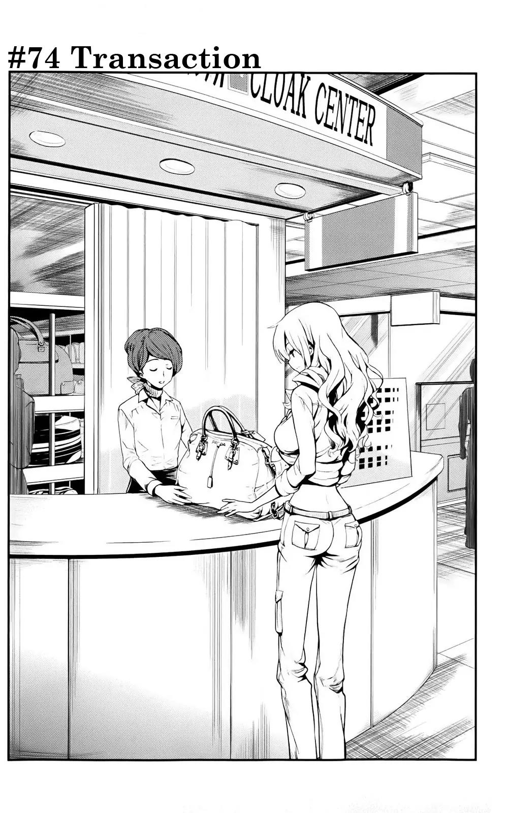 To Aru Majutsu no Kinsho Mokuroku Chapter 74 page 1 - Chapter 74: Transaction