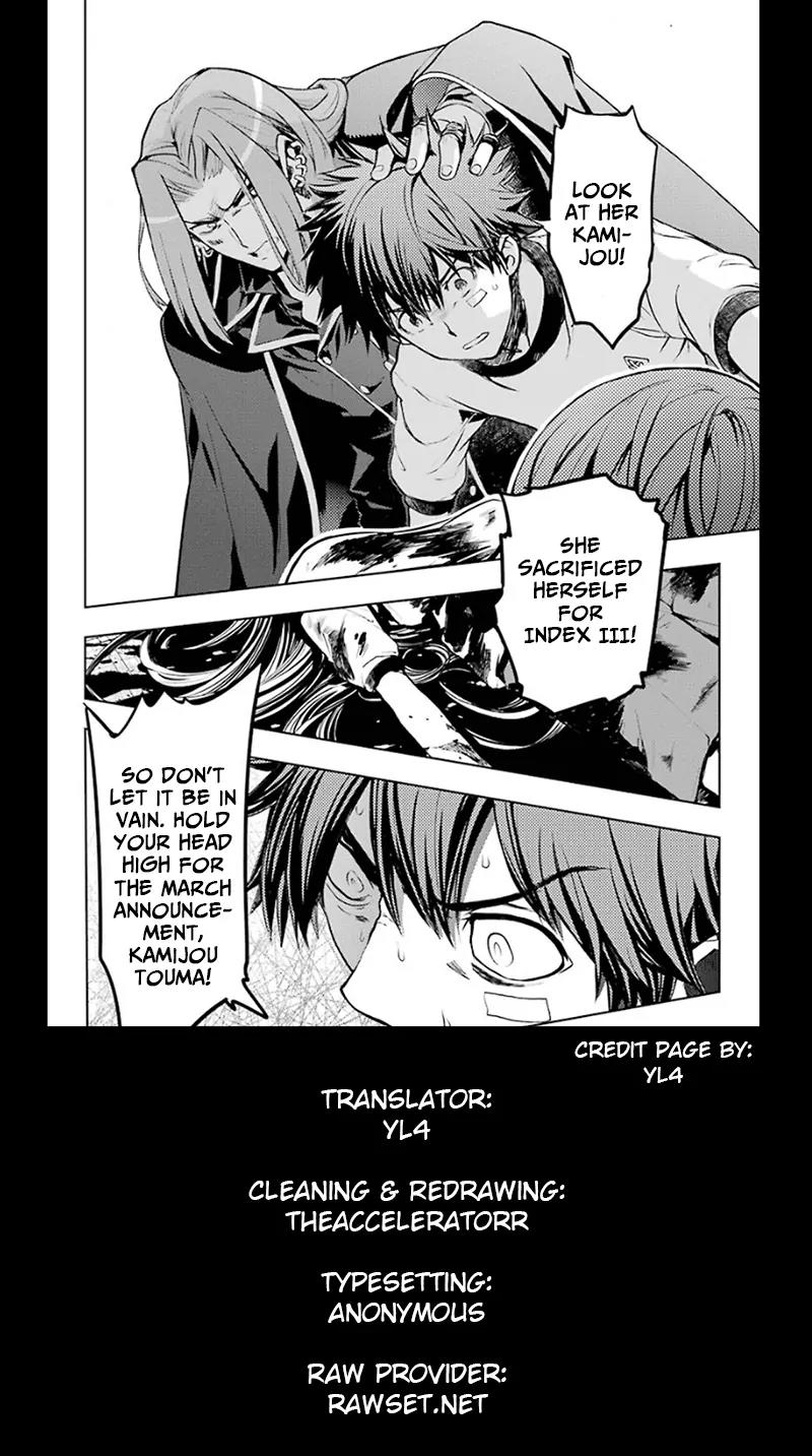To Aru Majutsu no Kinsho Mokuroku Chapter 78 page 33 - Chapter 78: Until the Night Parade