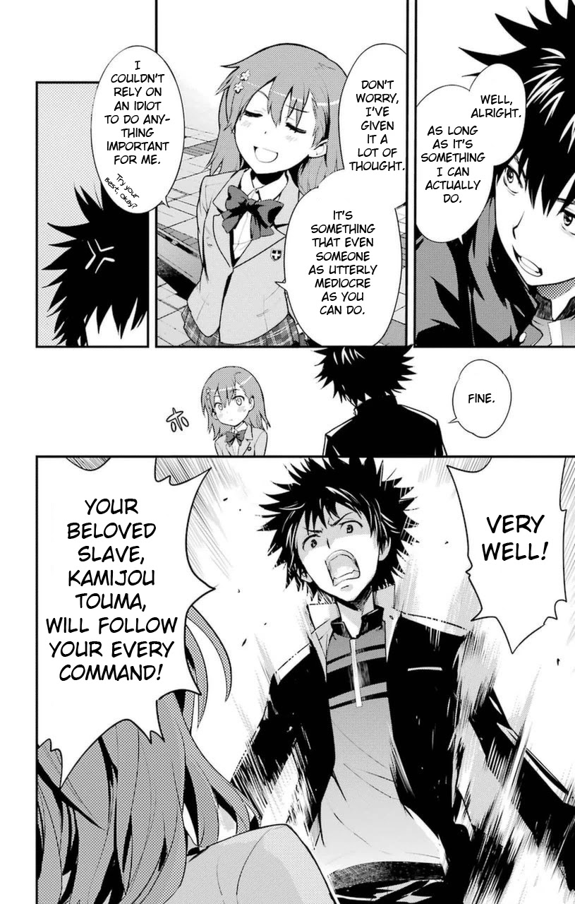 To Aru Majutsu no Kinsho Mokuroku Chapter 97 page 18 - Chapter 97: Mikoto's Punishment Game