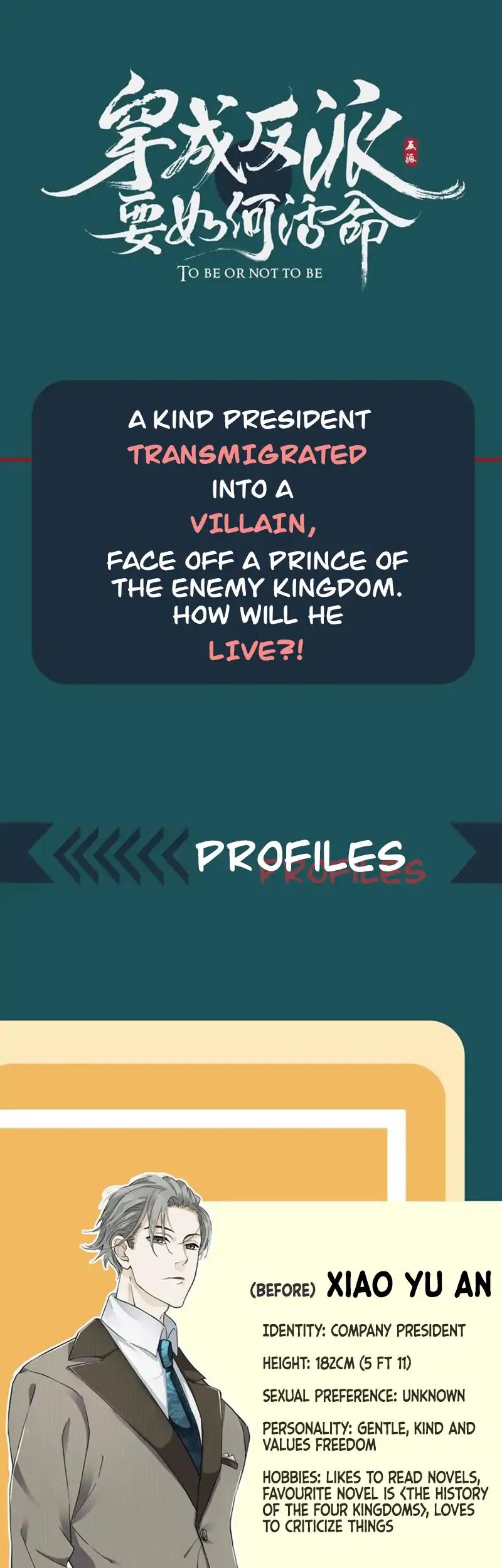 To Be or Not to Be Chapter 0 page 4 - Chapter 0: Character Description