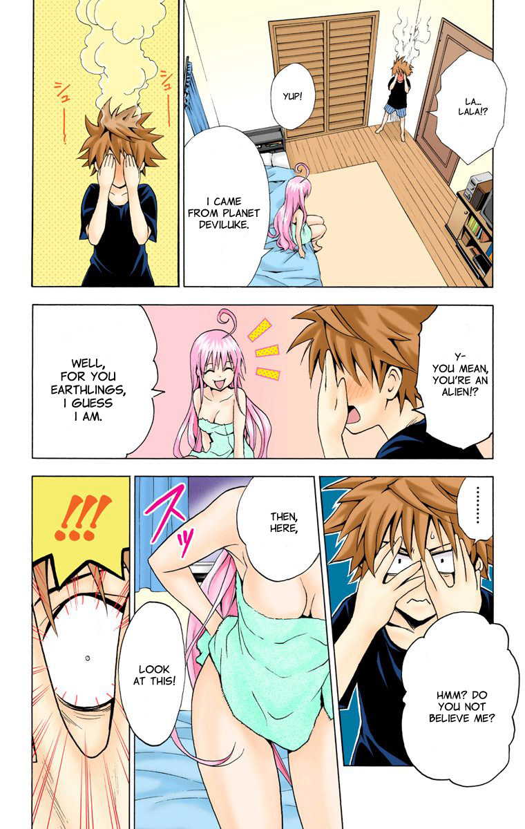 To Love-Ru - Digital Colored Comics Chapter 1.2 page 22 - Chapter 1 v2 : The Girl Who Fell from the Sky (Full Color)