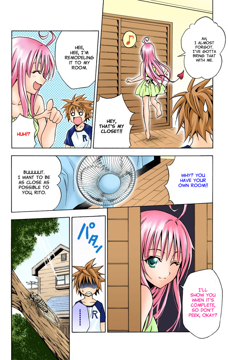 To Love-Ru - Digital Colored Comics Chapter 14.2 page 2 - Chapter 14 v2 : You Stupid Typhoon (Full Color)