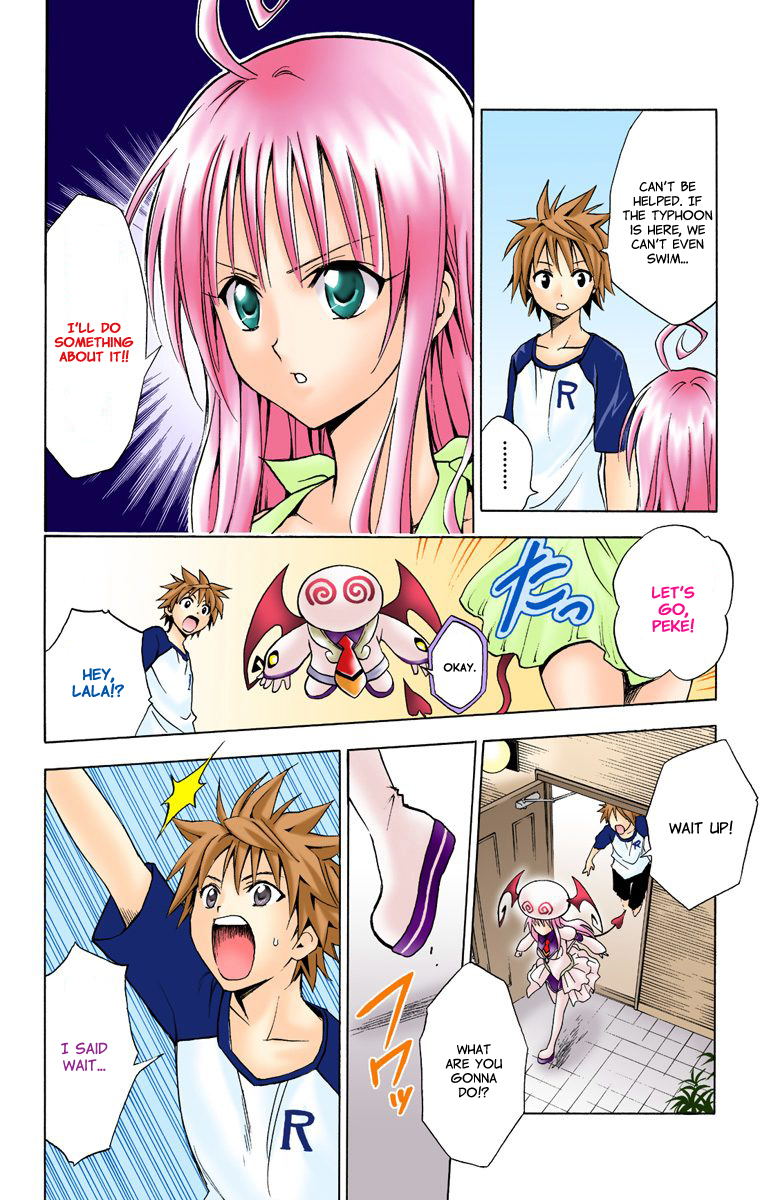 To Love-Ru - Digital Colored Comics Chapter 14.2 page 6 - Chapter 14 v2 : You Stupid Typhoon (Full Color)