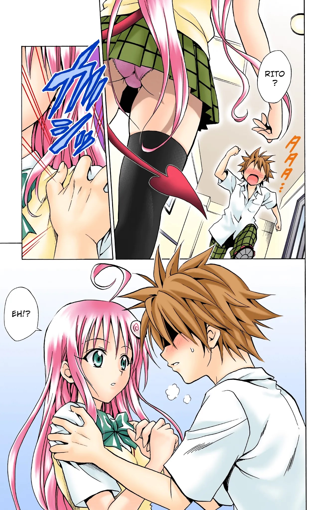 To Love-Ru - Digital Colored Comics Chapter 23 page 13 - Chapter 23: Scramble for the Lips