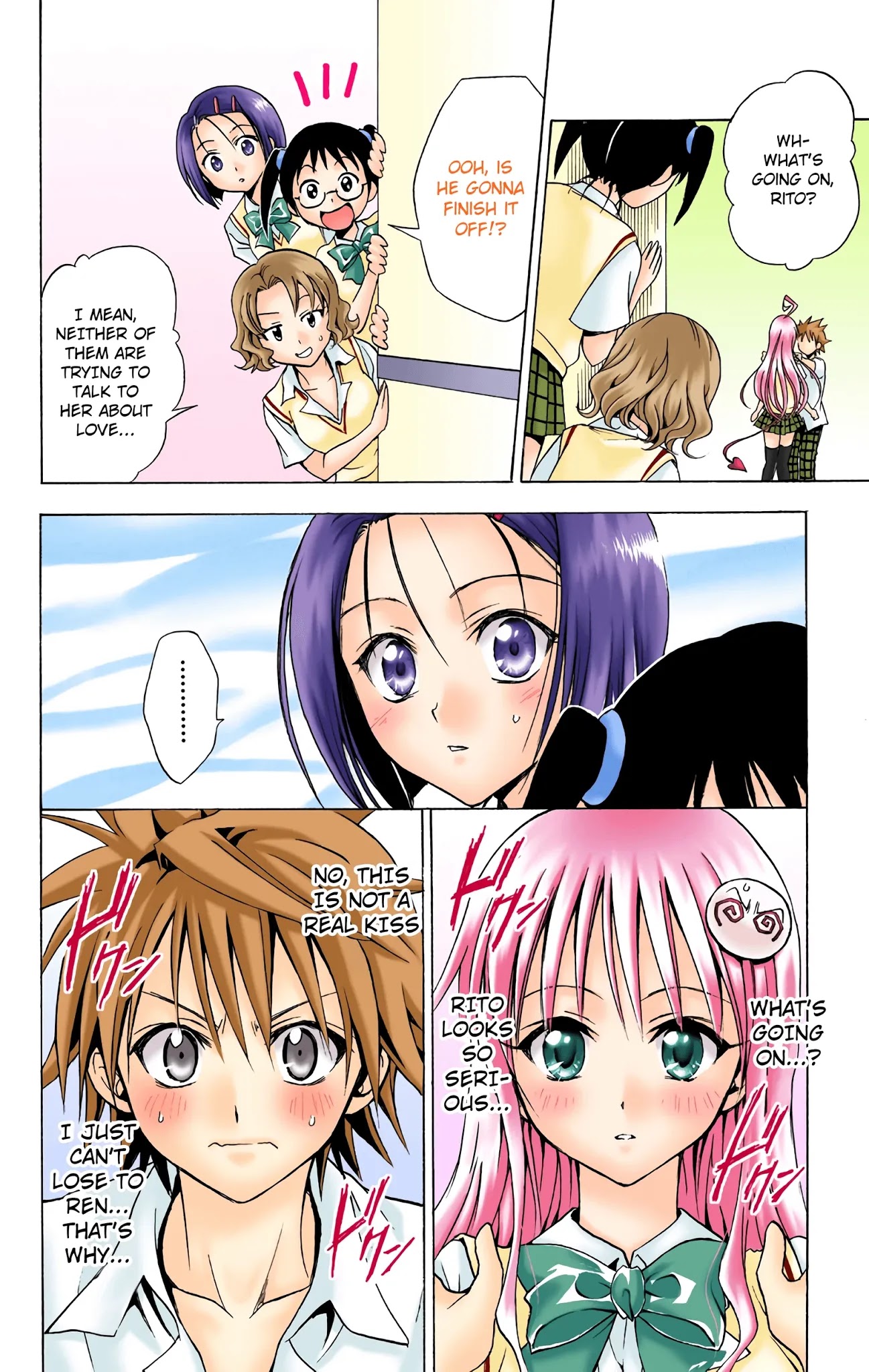 To Love-Ru - Digital Colored Comics Chapter 23 page 14 - Chapter 23: Scramble for the Lips