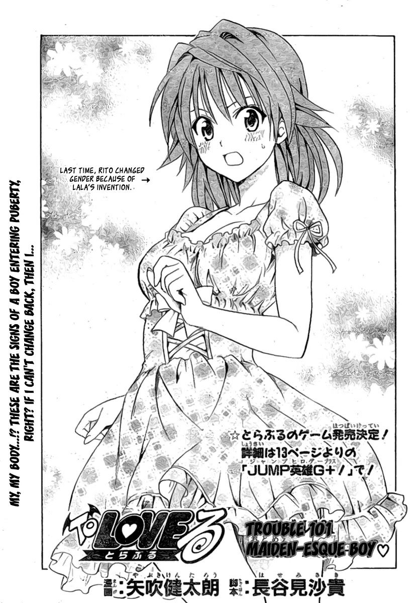 To-LOVE-Ru Chapter 101 page 1 - Chapter 101: Maiden-esque Boy
