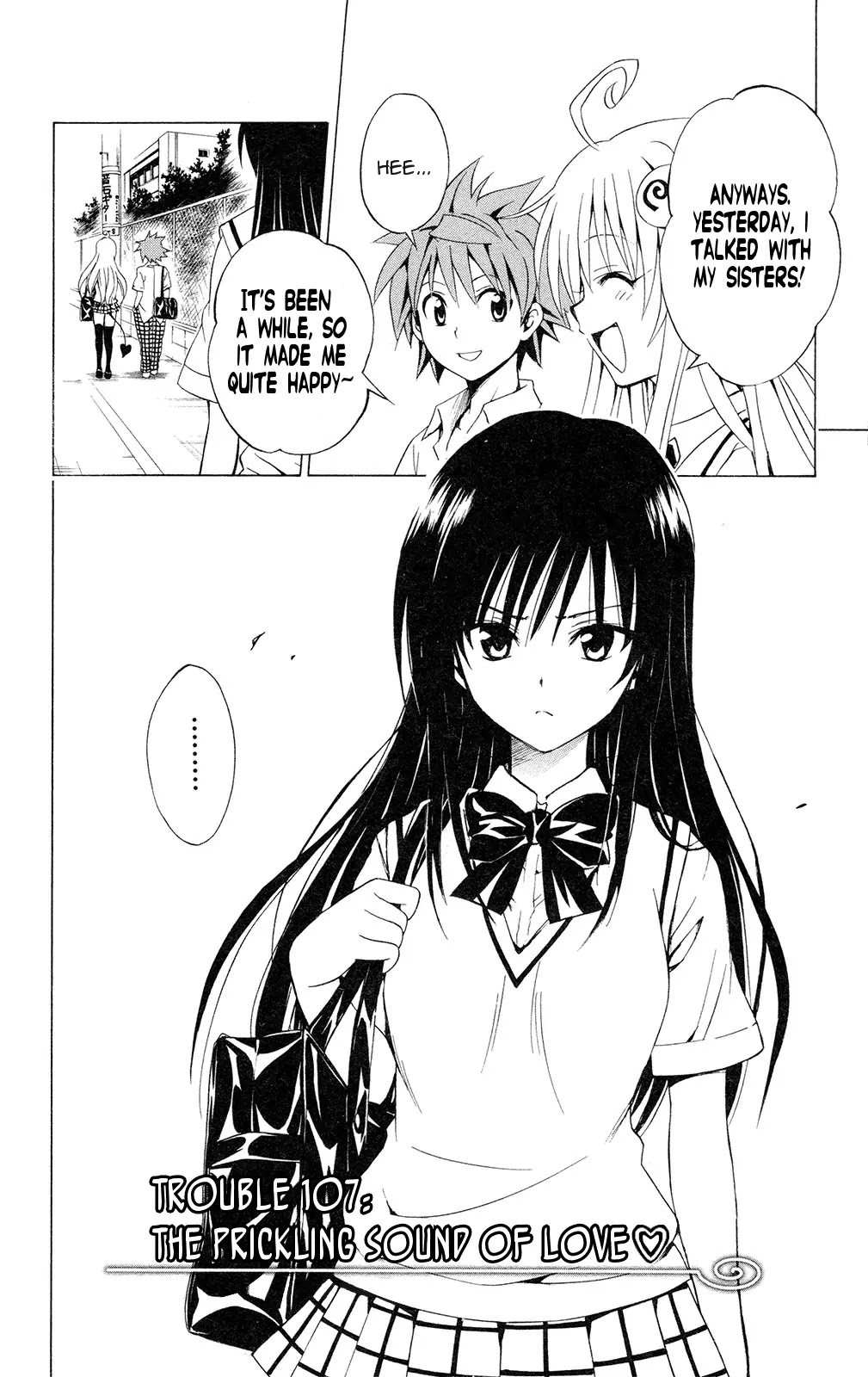 To-LOVE-Ru Chapter 107 page 13 - Chapter 107: The Prickling Sound of Love ♥
