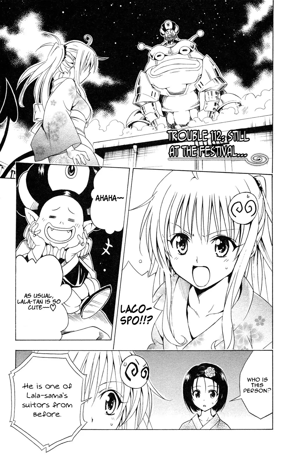 To-LOVE-Ru Chapter 112 page 1 - Chapter 112: The Festival is still...