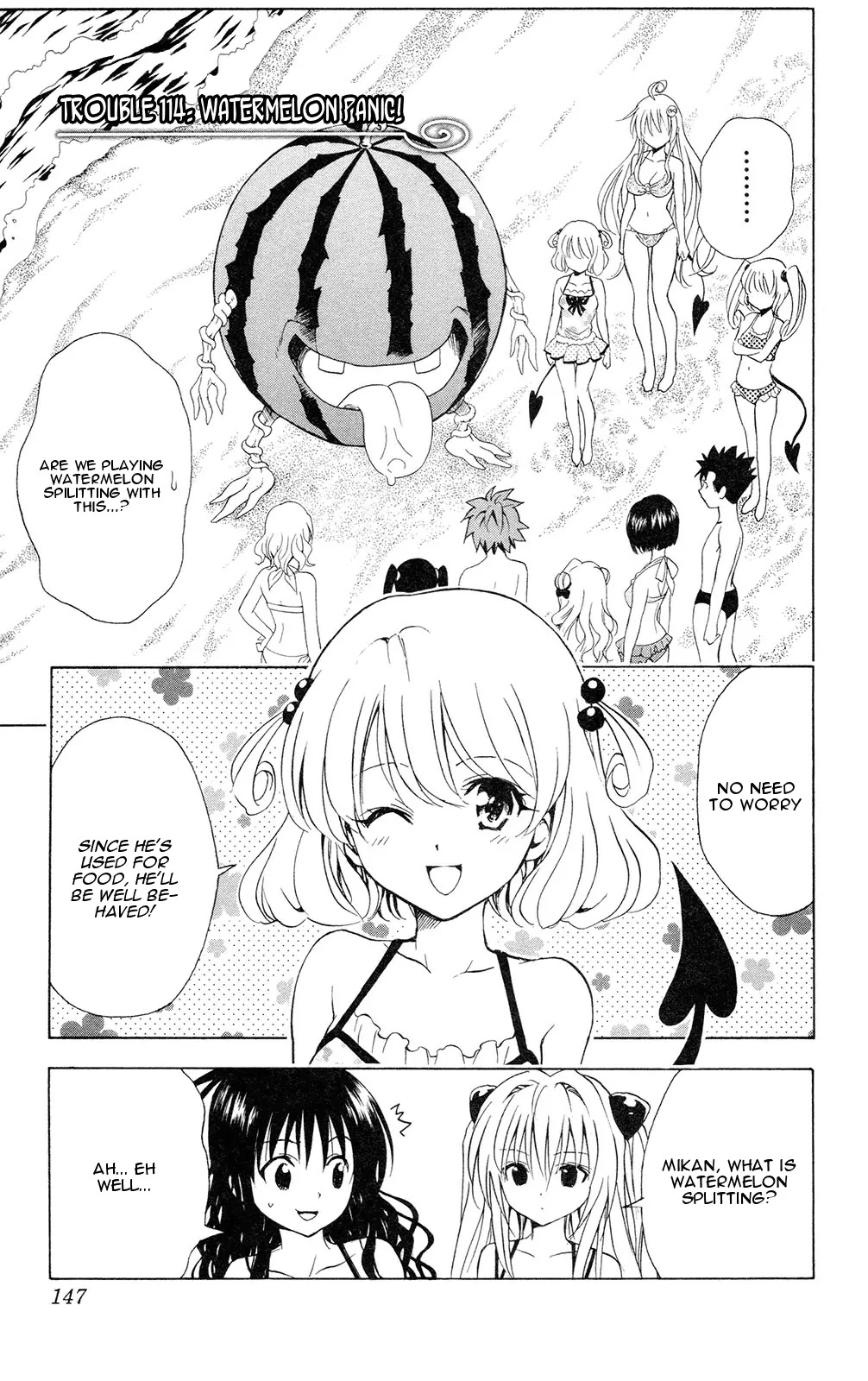 To-LOVE-Ru Chapter 114 page 1 - Chapter 114: Watermelon Panic!