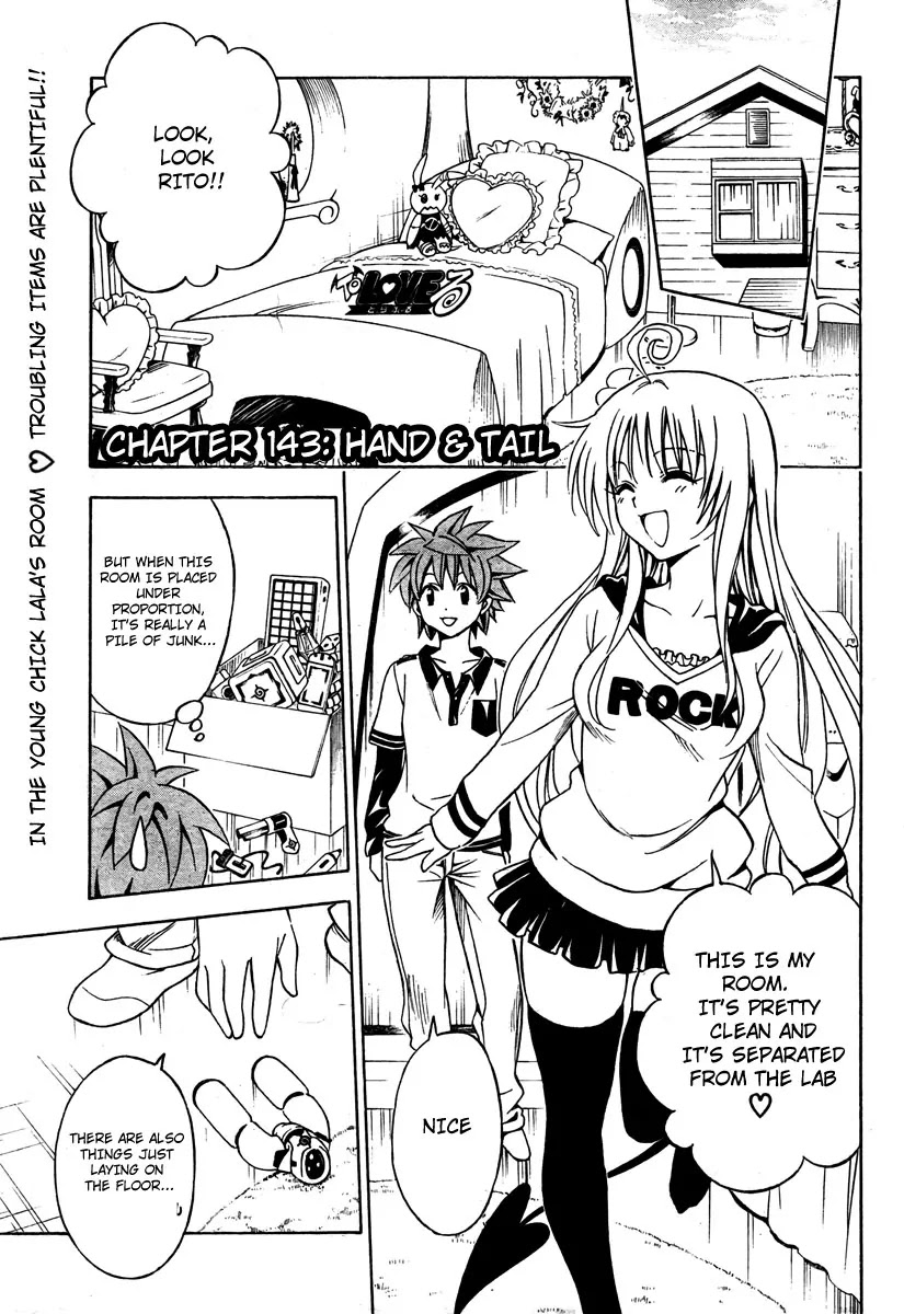 To-LOVE-Ru Chapter 143 page 10 - Chapter 143: Hand & Tail