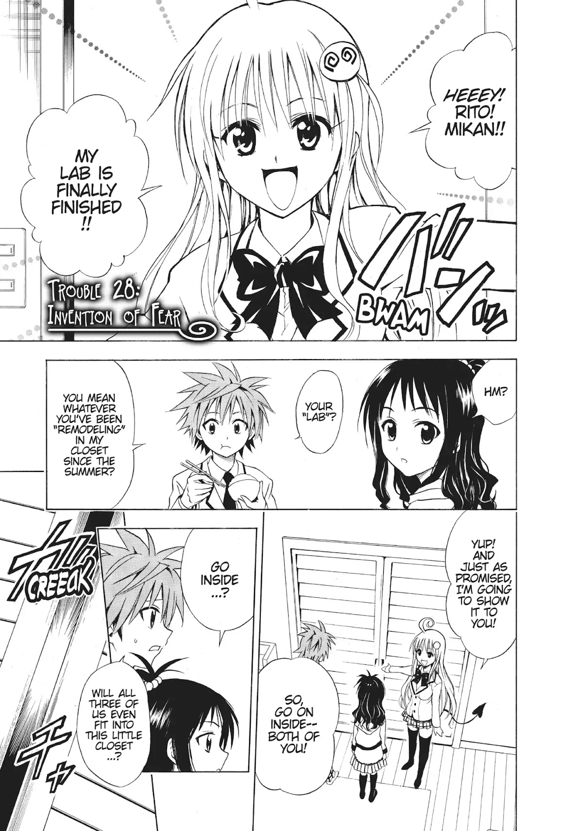 To-LOVE-Ru Chapter 28 page 1 - Chapter 28: Invention of Fear