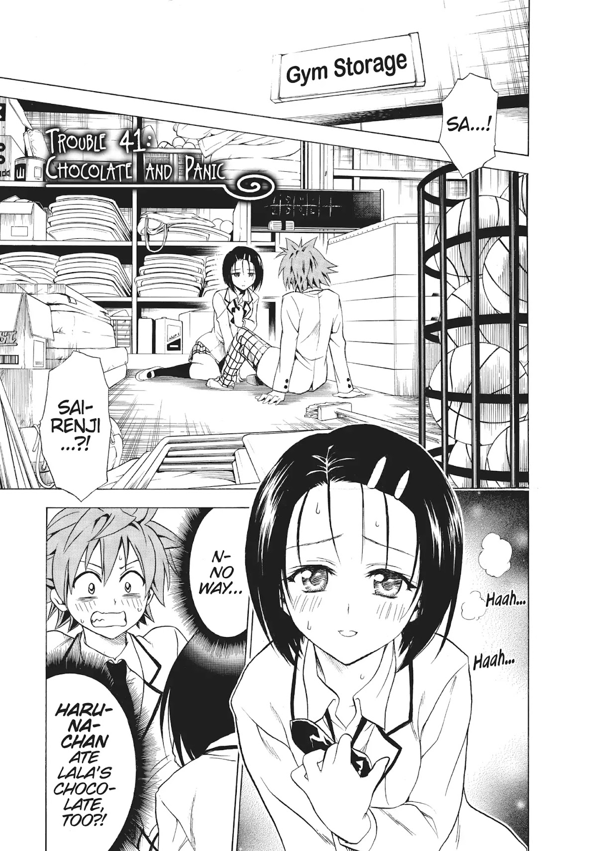To-LOVE-Ru Chapter 41 page 1 - Chapter 41: Chocolate and Panic