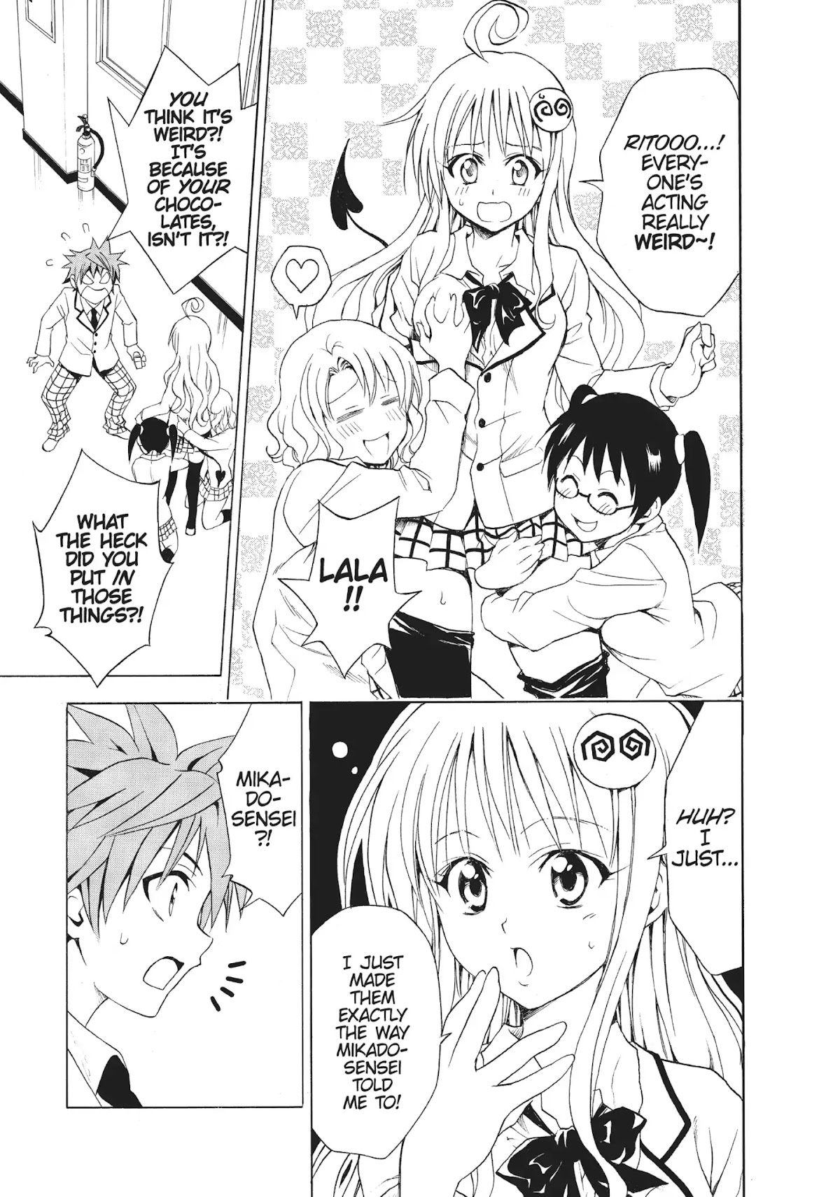 To-LOVE-Ru Chapter 41 page 15 - Chapter 41: Chocolate and Panic