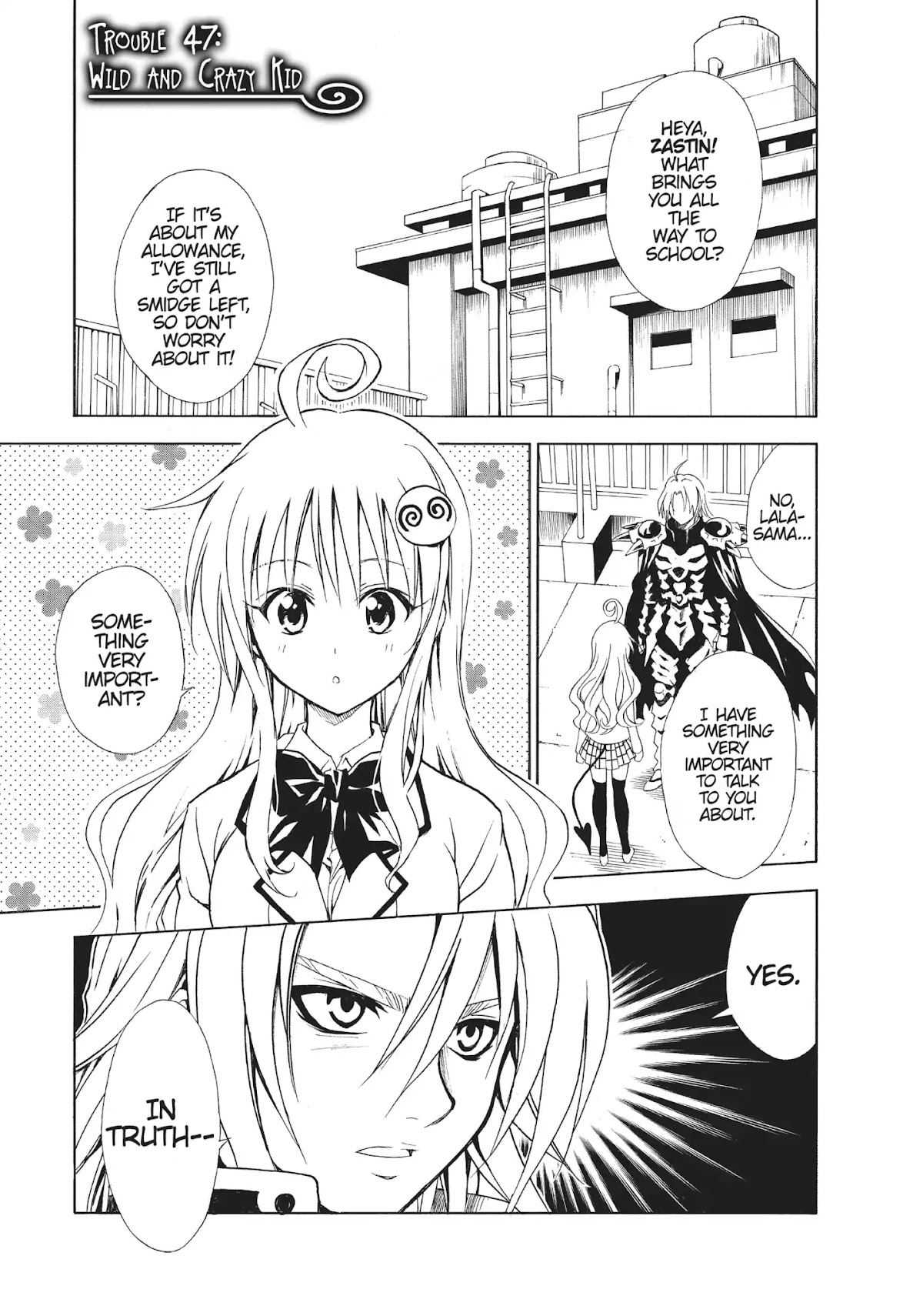 To-LOVE-Ru Chapter 47 page 1 - Chapter 47: Wild and Crazy Kid
