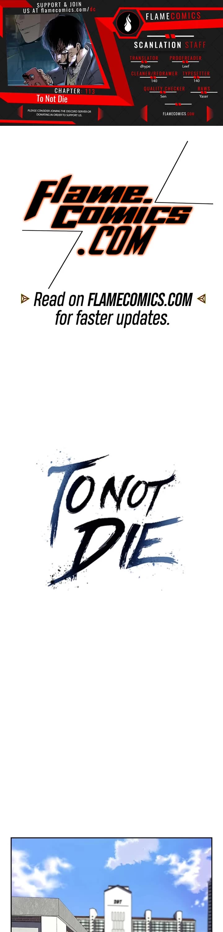 To Not Die Chapter 113 page 1 - Chapter 113