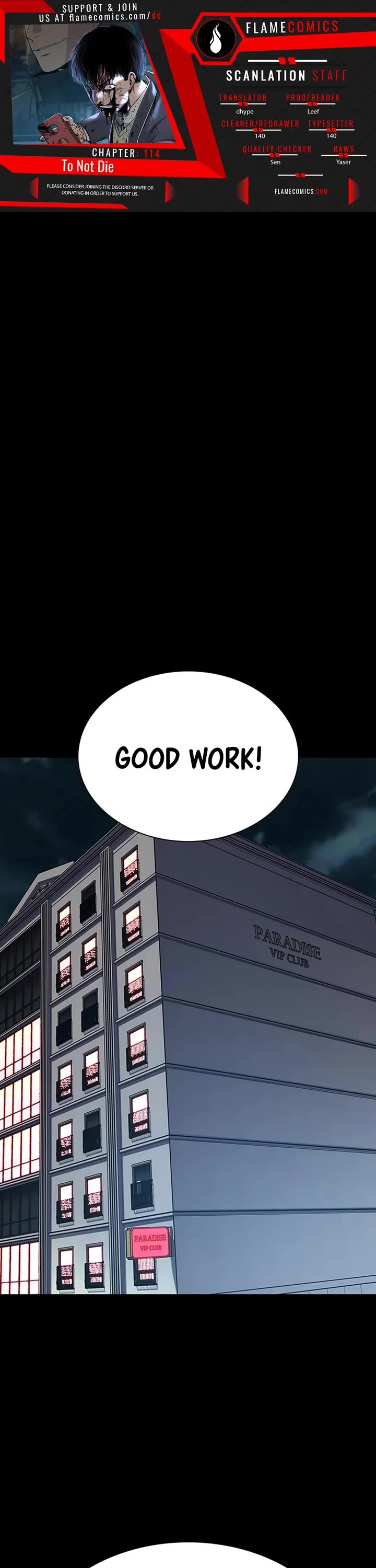 To Not Die Chapter 114 page 1 - Chapter 114