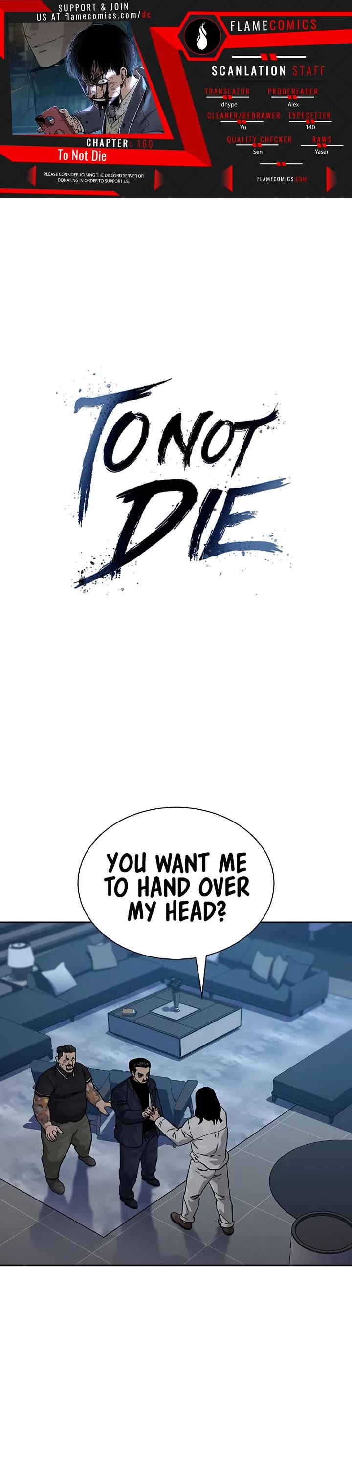To Not Die Chapter 160 page 1 - Chapter 160