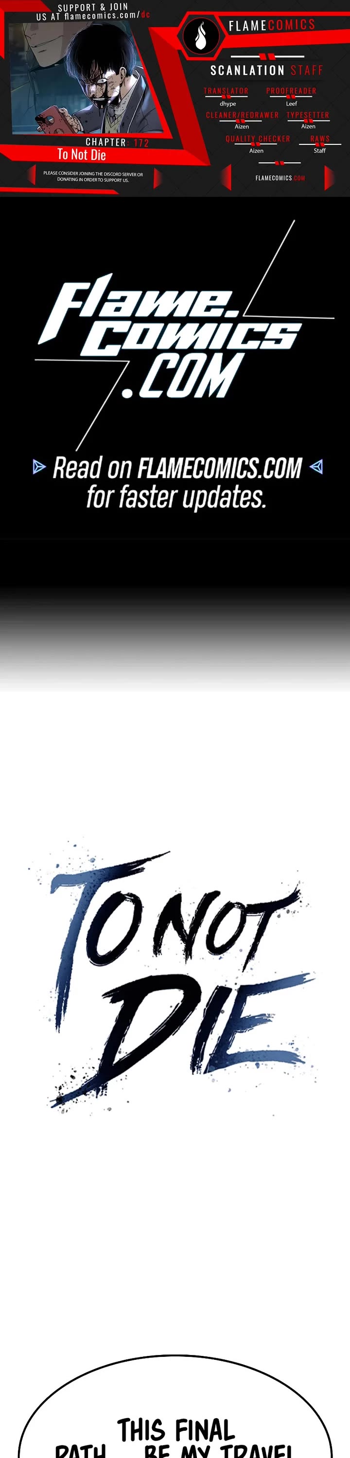 To Not Die Chapter 172 page 1 - Chapter 172