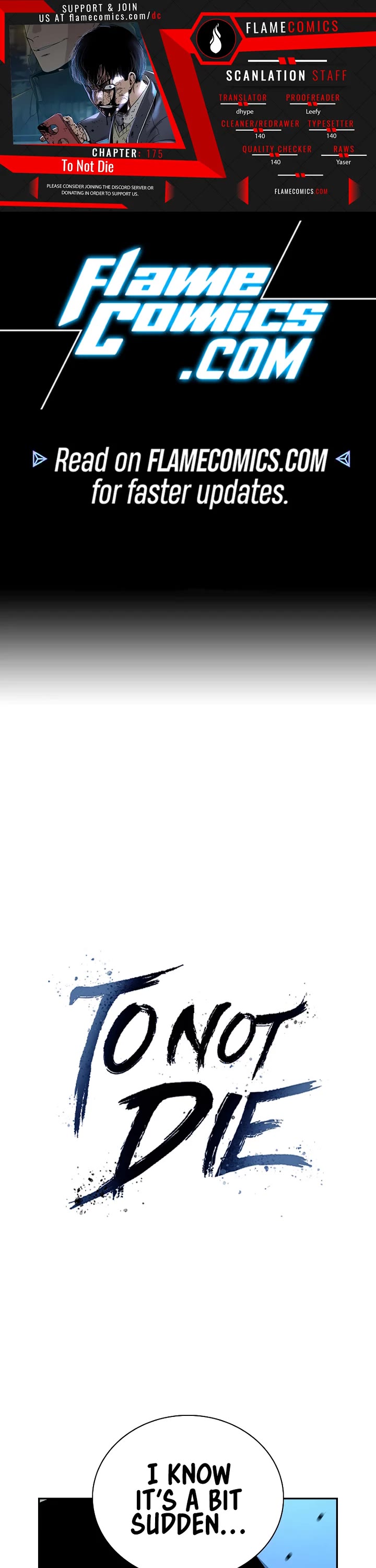 To Not Die Chapter 175 page 1 - Chapter 175