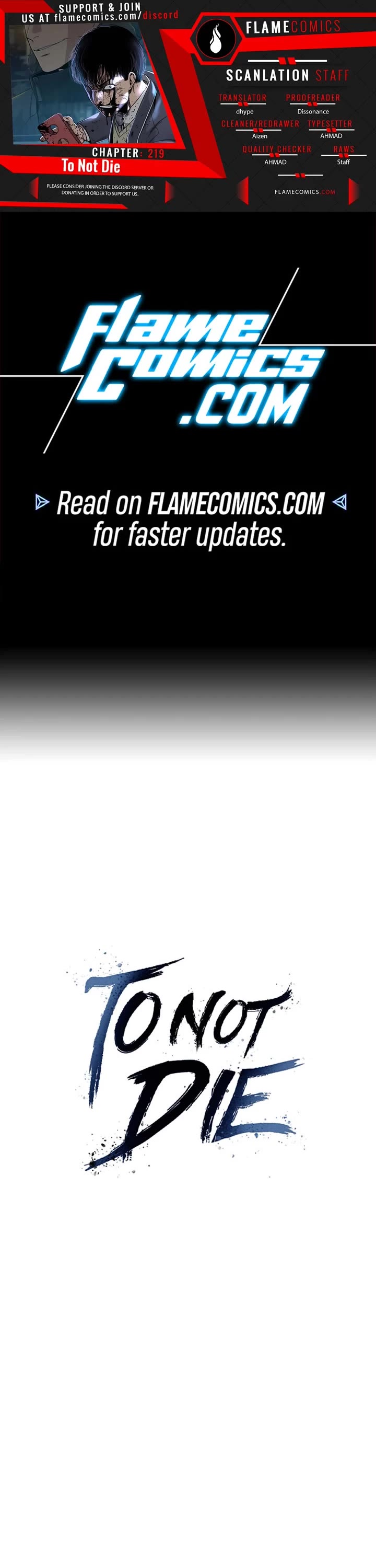 To Not Die Chapter 219 page 1 - Chapter 219