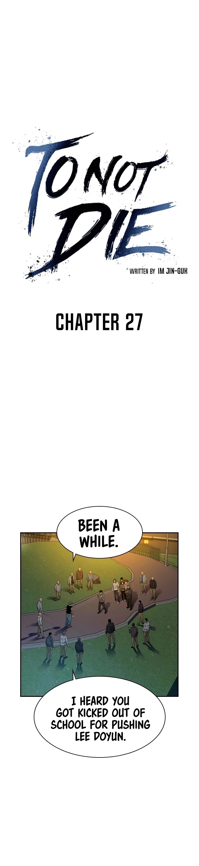 To Not Die Chapter 27 page 3 - Chapter 27
