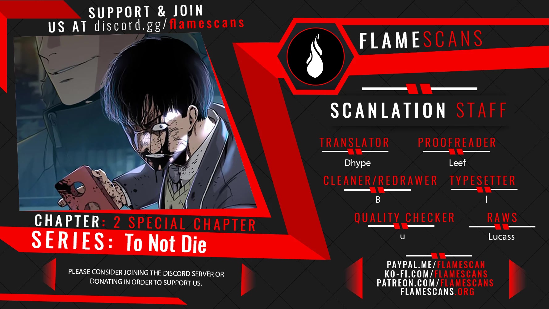 To Not Die Chapter 66.2 page 1 - Chapter 66.2: Special 2