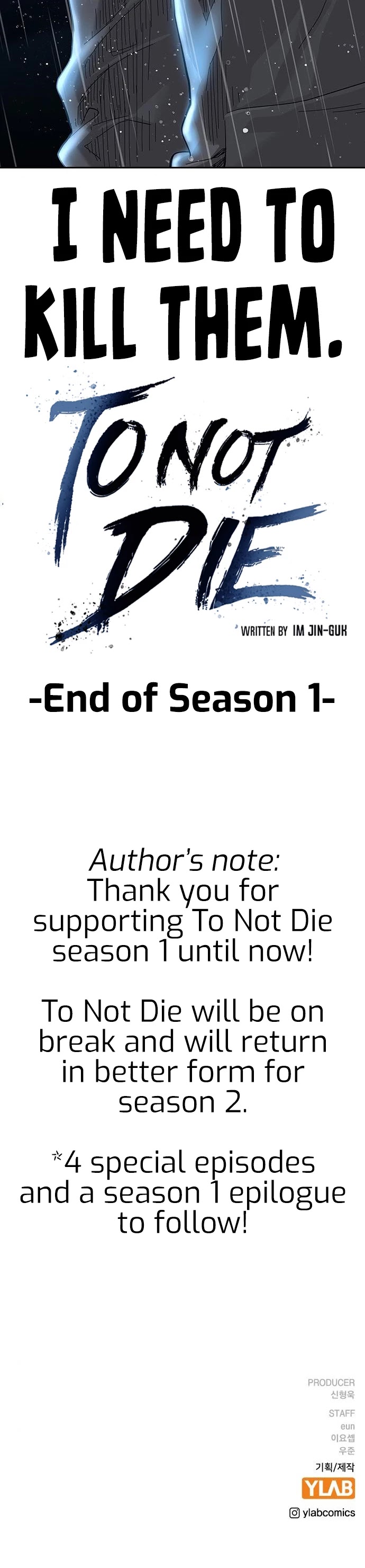 To Not Die Chapter 66 page 72 - Chapter 66: S1 END