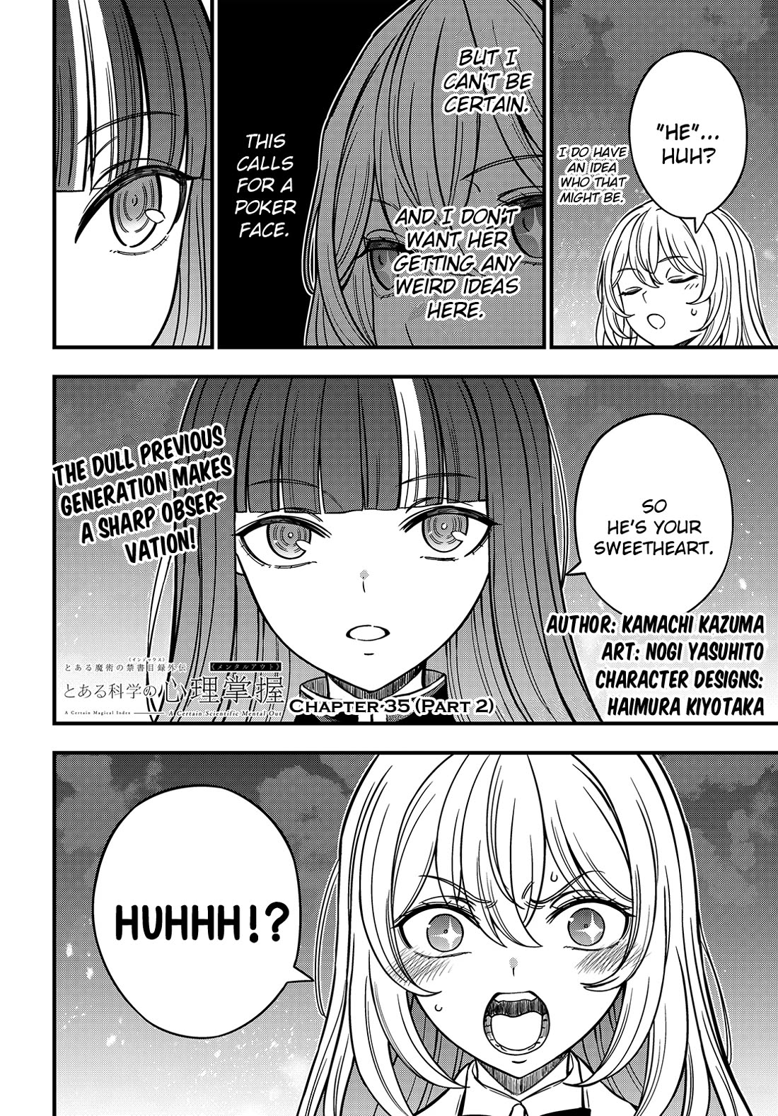 Toaru Kagaku no Mental Out Chapter 35.2 page 1 - Chapter 35.2
