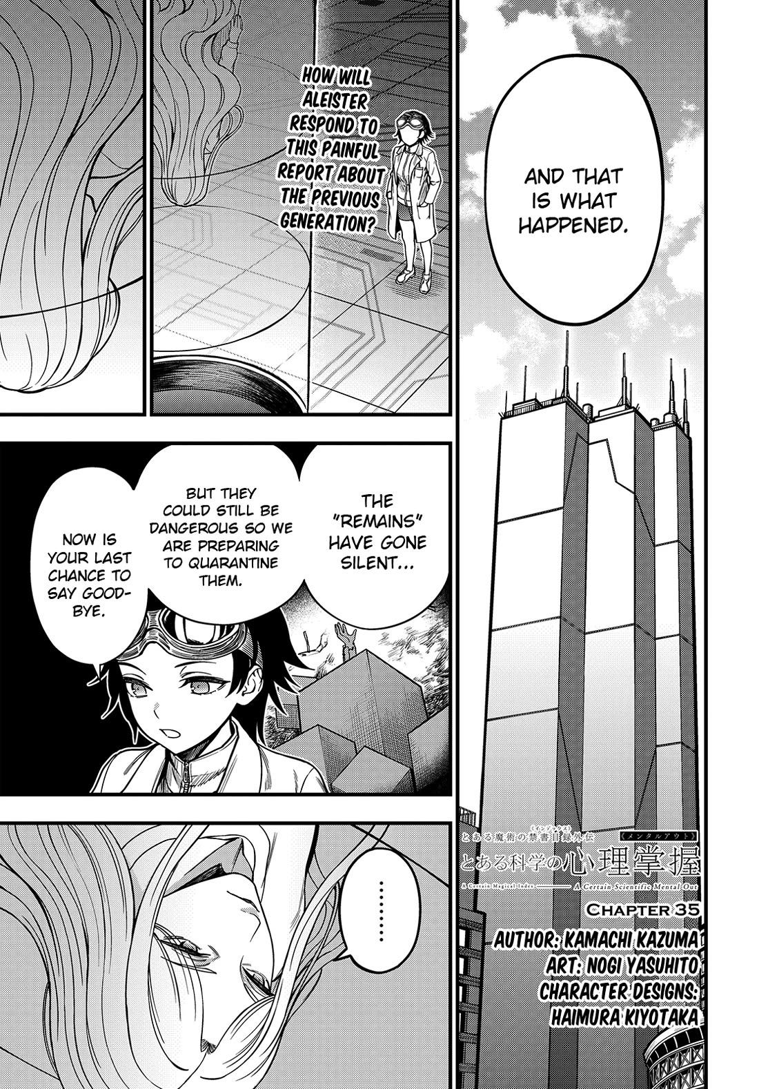 Toaru Kagaku no Mental Out Chapter 35 page 1 - Chapter 35