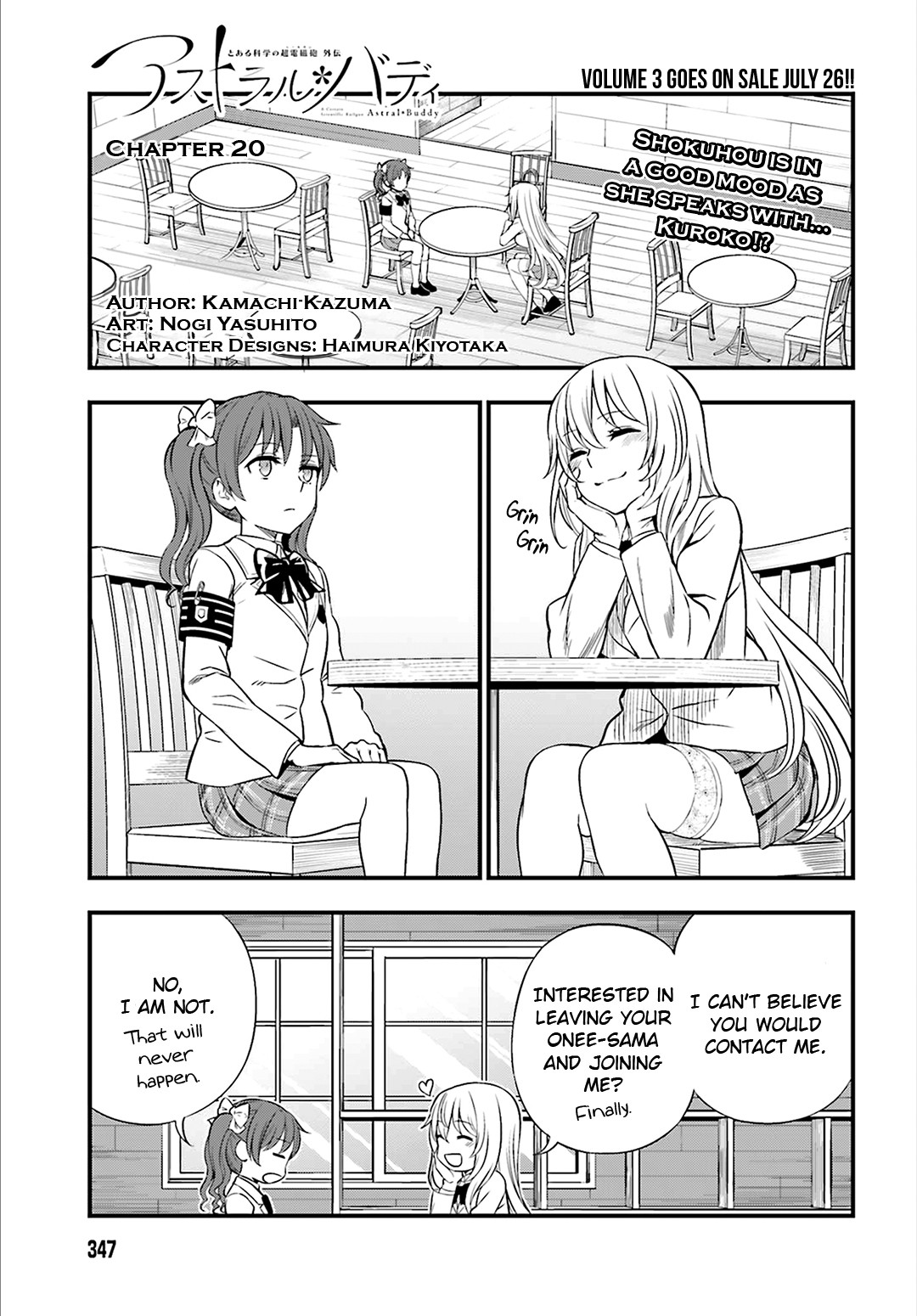 Toaru Kagaku no Railgun Gaiden: Astral Buddy Chapter 20 page 1 - Chapter 20