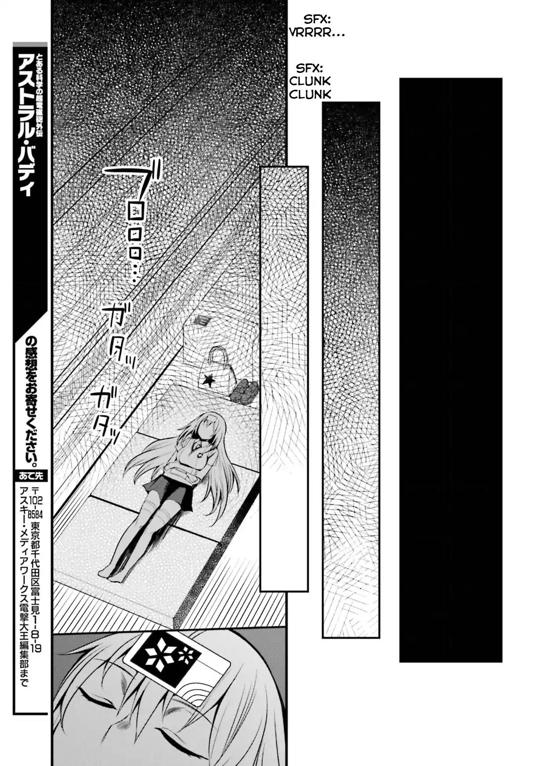Toaru Kagaku no Railgun Gaiden: Astral Buddy Chapter 7 page 22 - Chapter 7