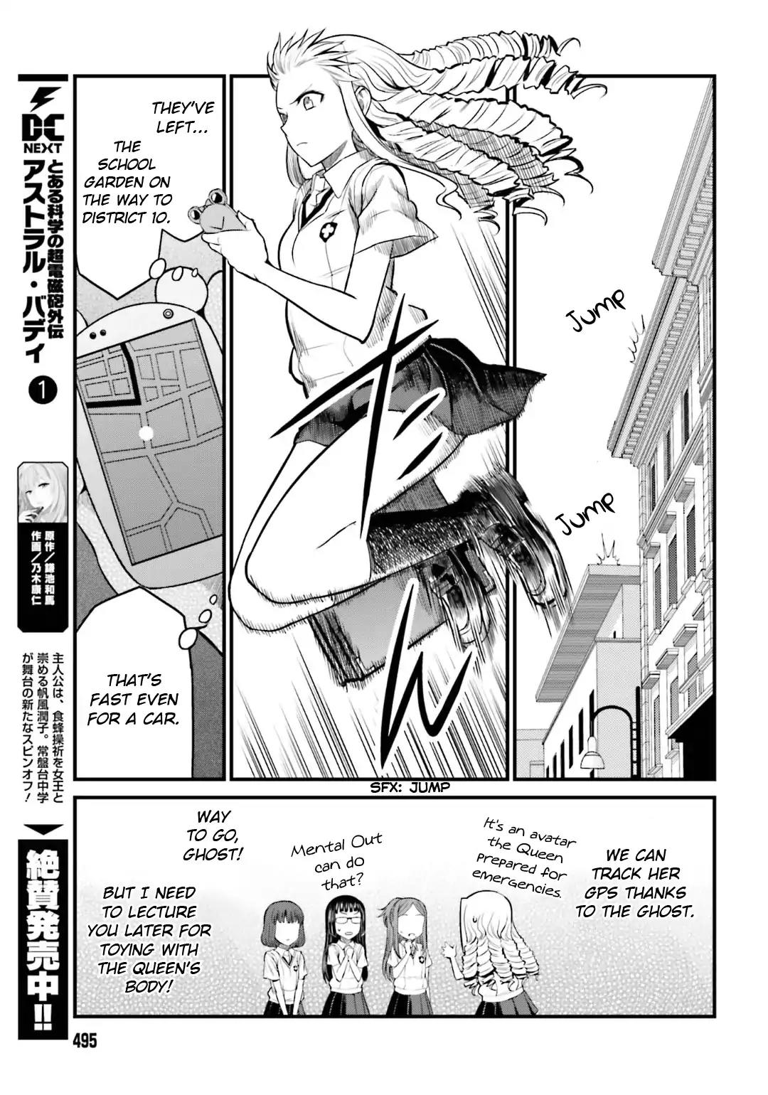 Toaru Kagaku no Railgun Gaiden: Astral Buddy Chapter 9 page 15 - Chapter 9