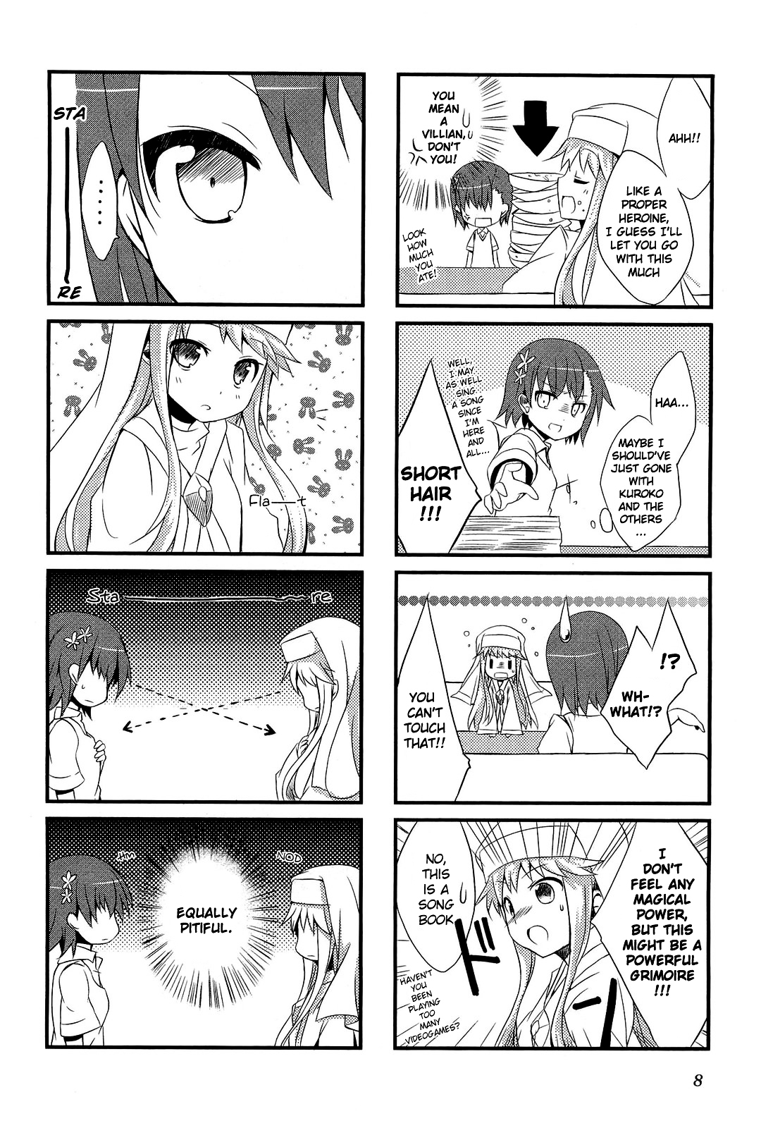 Toaru Majutsu no Index - 4koma Koushiki Anthology Chapter 1 page 10 - Chapter 1 : In de Railgun
