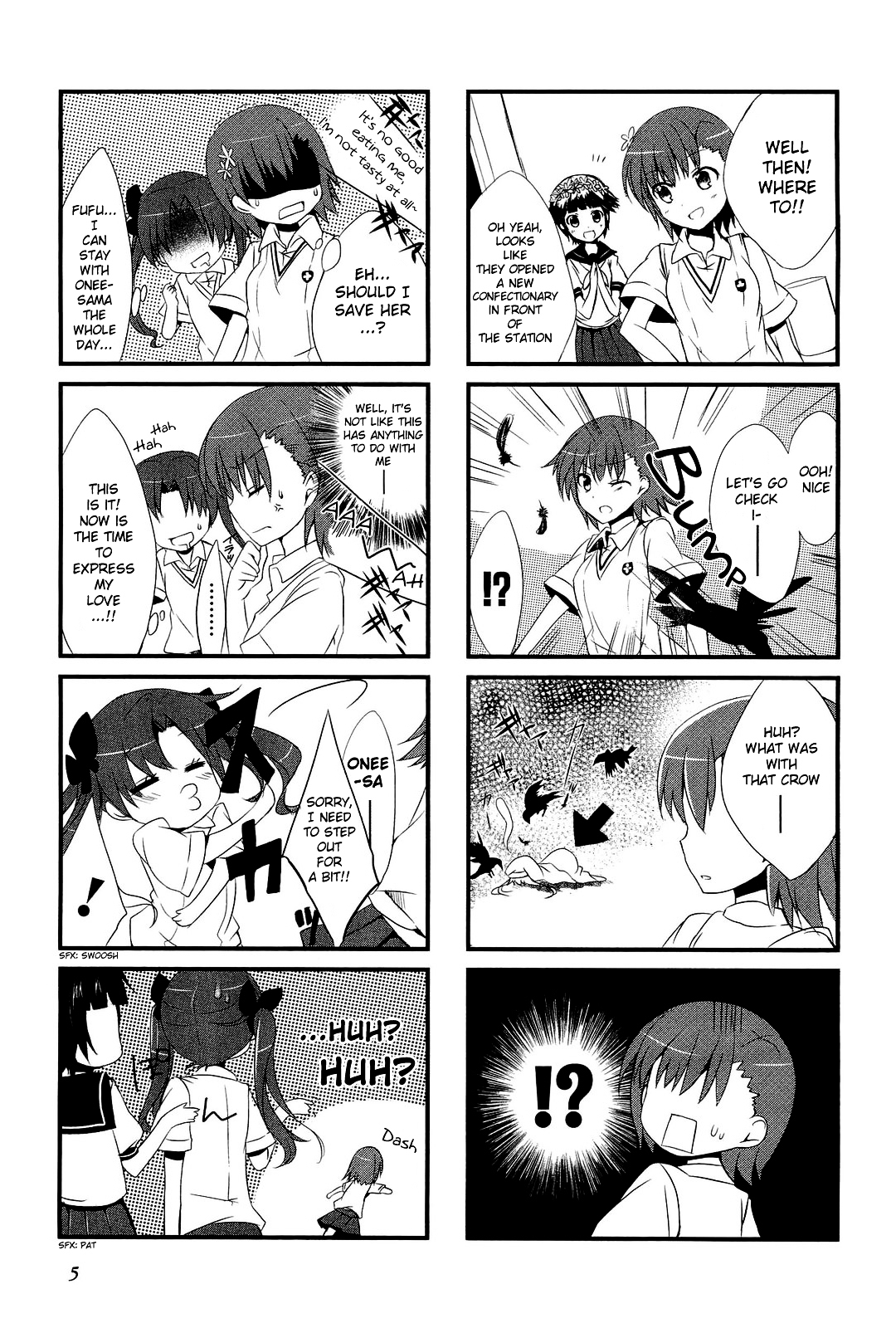 Toaru Majutsu no Index - 4koma Koushiki Anthology Chapter 1 page 7 - Chapter 1 : In de Railgun