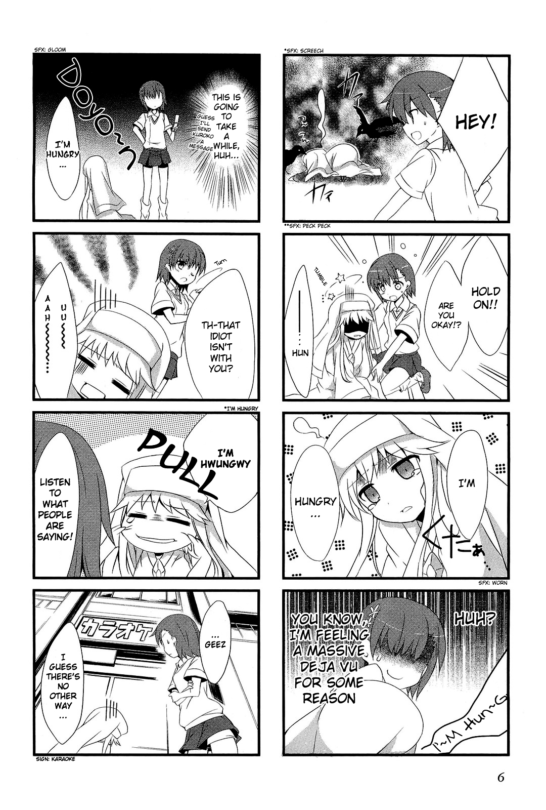 Toaru Majutsu no Index - 4koma Koushiki Anthology Chapter 1 page 8 - Chapter 1 : In de Railgun