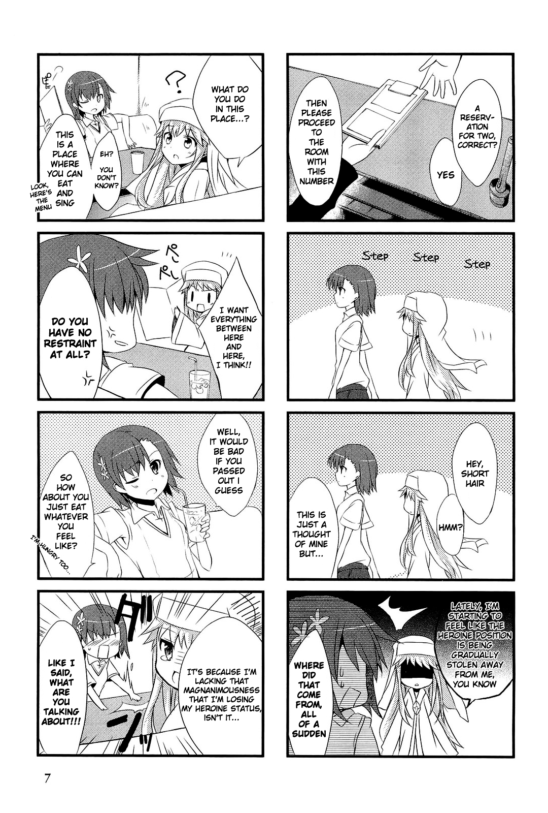 Toaru Majutsu no Index - 4koma Koushiki Anthology Chapter 1 page 9 - Chapter 1 : In de Railgun