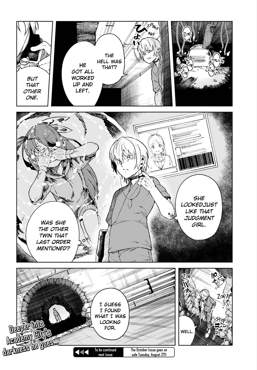 Toaru Majutsu no Kinsho Mokuroku Gaiden - To Aru Kagaku no Ippou Tsuukou Chapter 55 page 20 - Chapter 55