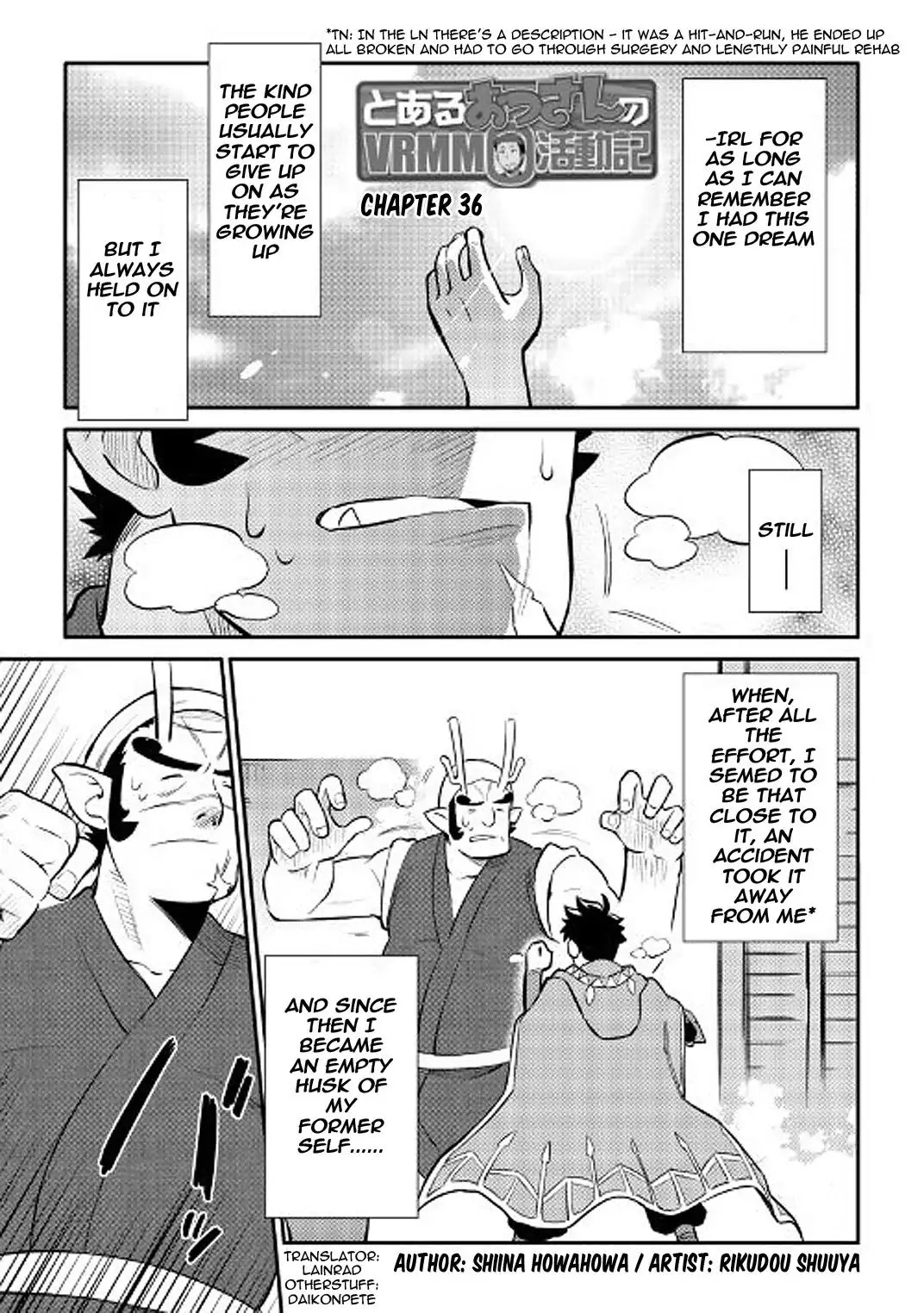 Toaru Ossan no VRMMO Katsudouki Chapter 36 page 1 - Chapter 36