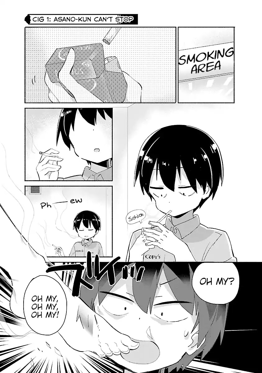 Tobacco-chan Chapter 1 page 3 - Chapter 1: First Cigarette: Asano-kun Can't Stop