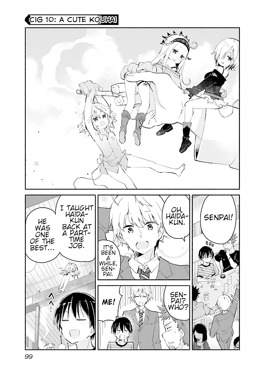 Tobacco-chan Chapter 10 page 1 - Chapter 10: Tenth Cigarette: A Cute Kouhai