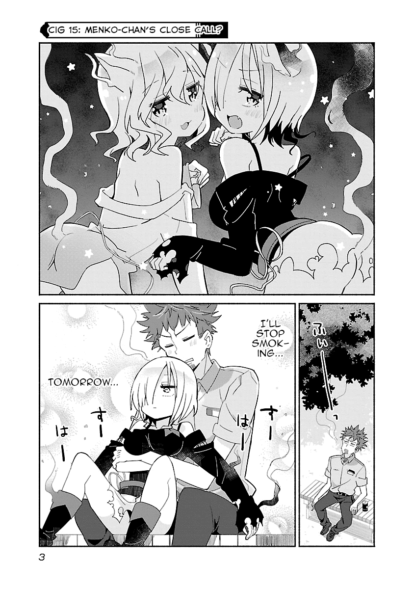 Tobacco-chan Chapter 15 page 3 - Chapter 15: 15th Cigarette: Menko-chan's Close Call?
