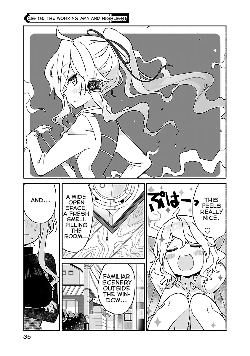 Tobacco-chan Chapter 18 page 1 - Chapter 18: 18th Cigarette: The Working Man and Highlight