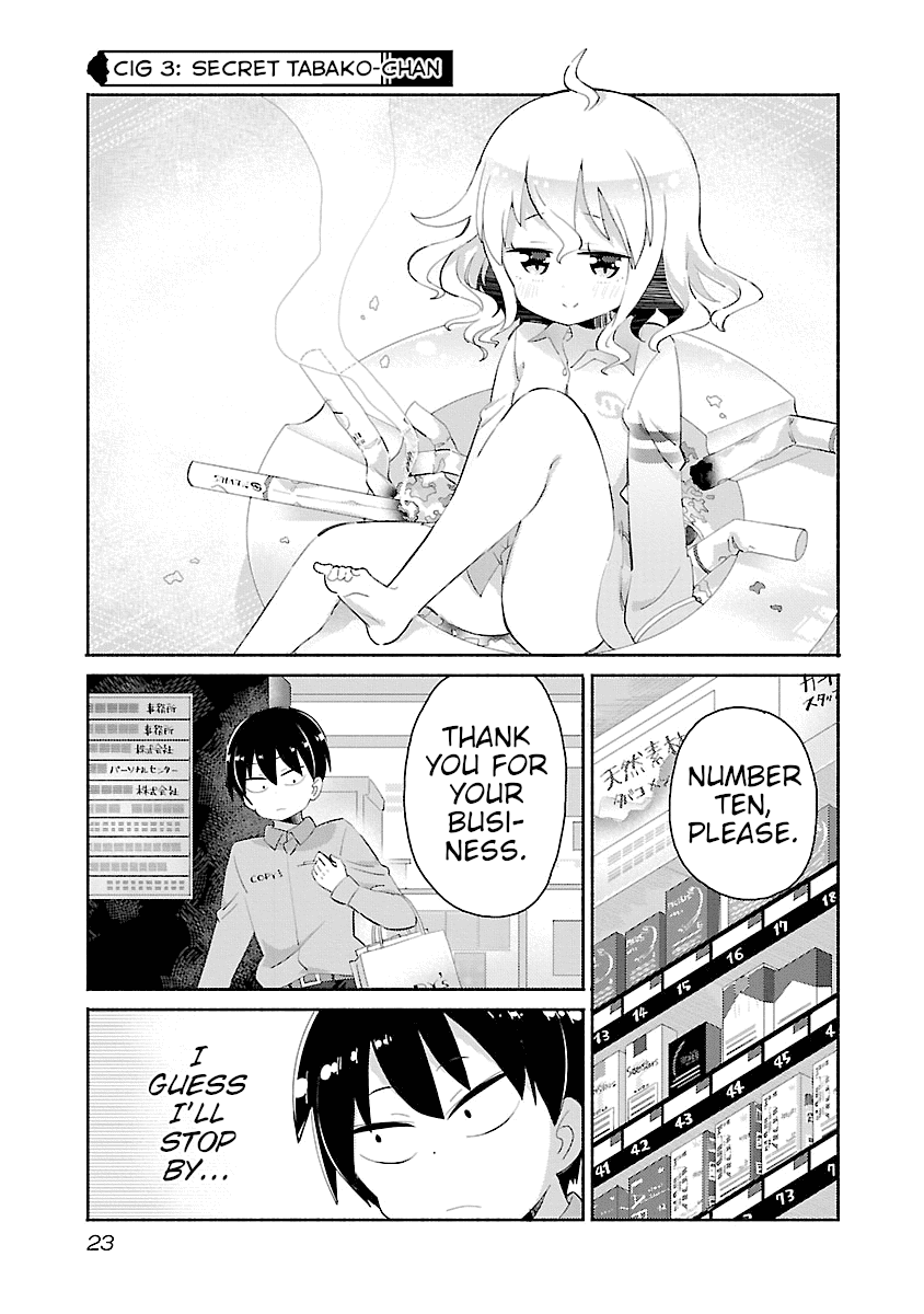 Tobacco-chan Chapter 3 page 1 - Chapter 3: Third Cigarette: Secret Tabako-Chan